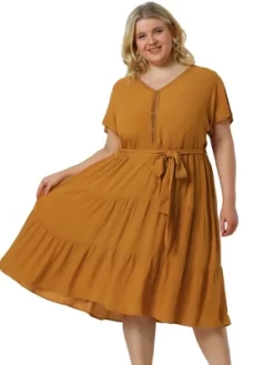 Agnes Orinda Women's Plus Size Lace Inset Babydoll Short Sleeve Shirt Dress 11 Agnes Orinda Women's Plus Size Lace Inset Babydoll Short Sleeve Shirt Dress -Women Sale Shop GUEST 3da44f42 631c 497d a76f 5add63f34a08