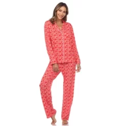 Women's Long Sleeve Heart Print Pajama Set - White Mark 17 Women's Long Sleeve Heart Print Pajama Set - White Mark -Women Sale Shop GUEST 3df595ac 6de5 461c 829c bb209a115a72