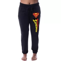 DC Comics Womens' Superman Logo Icon Classic Jogger Sleep Pajama Pants Black -Women Sale Shop GUEST 401954c3 d7e8 4e20 a304 a4b7aeb0afb8