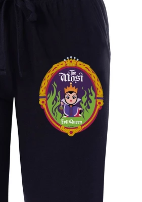 Disney Womens' Villains Evil Queen Chibi Mirror Sleep Pajama Pants Black 4 Disney Womens' Villains Evil Queen Chibi Mirror Sleep Pajama Pants Black - Image 2