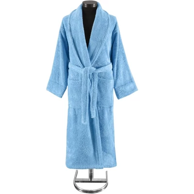Classic Turkish Towels Unisex Shawl Collar Terry Cloth Robe 3 Classic Turkish Towels Unisex Shawl Collar Terry Cloth Robe