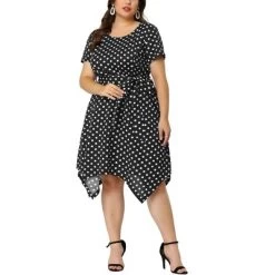Agnes Orinda Women's Plus Size Polka Dots Wedding Elegant Spring Summer Midi Dresses -Women Sale Shop GUEST 4441e756 5abf 46c5 8e5d 99e3e37a7783