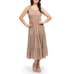 August Sky Women's Sleeveless Tiered Midi Dress -Women Sale Shop GUEST 484646d4 757d 4cdd 8bd6 bc6242b4180f