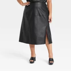 Women's Faux Leather A-Line Skirt - Ava & Viv™ -Women Sale Shop GUEST 49341503 dd5e 4b8d 9011 f3af616ba4a5