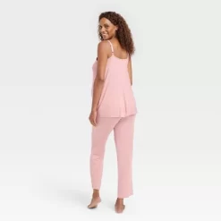 Drop Cup Nursing Maternity Pajama Set - Isabel Maternity By Ingrid & Isabel™ Pink