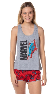 Marvel Womens' Spider-Man Comic Superhero Character Sleep Pajama Set Shorts Multicolored 7 Marvel Womens' Spider-Man Comic Superhero Character Sleep Pajama Set Shorts Multicolored - Image 5