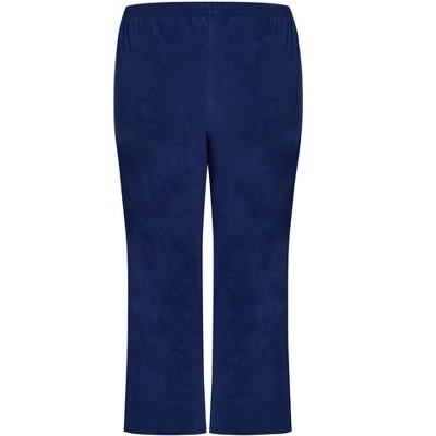 Women's Plus Size Navy Fleece Pant - Navy | AVENUE 8 Women's Plus Size Navy Fleece Pant - Navy | AVENUE - Image 6