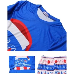 Cheibear Christmas Cute Letters Print Long Sleeve Tee With Pants Loungewear Family Pajama Sets Blue -Women Sale Shop GUEST 4df19b36 c6f2 4210 9710 824fb8ca30b2