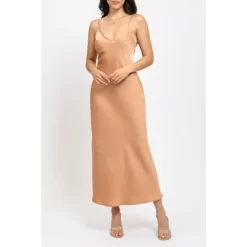 August Sky Women's V-neck Slip On Midi Dress -Women Sale Shop GUEST 4e220b2e aa75 4aa6 b606 2061e1c4fcee