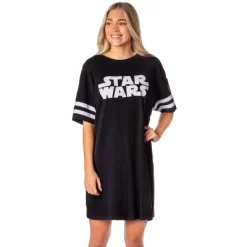 Star Wars Womens' Movie Film Title Logo Nightgown Sleep Pajama Shirt Black 9 Star Wars Womens' Movie Film Title Logo Nightgown Sleep Pajama Shirt Black -Women Sale Shop GUEST 4ecb7a9c 314e 4a8b 8656 1bfb8e857fb8