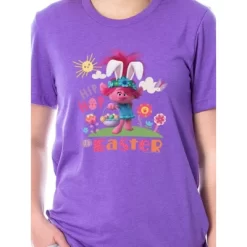 Dreamworks Trolls Womens' Poppy Hip Hop It's Easter Sleep Pajama Set Multicolored