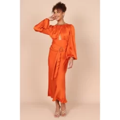 Petal And Pup Womens Sanderson Long Sleeve Wrap Maxi Dress -Women Sale Shop GUEST 54de8b7b d0a9 4dc7 9cf6 6a39082a6117