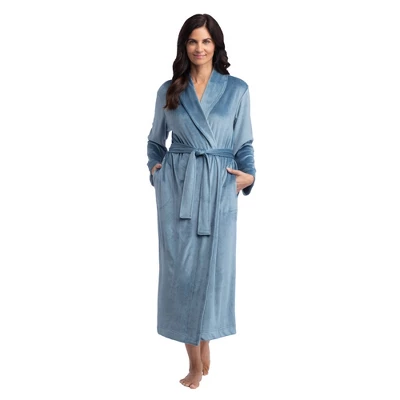 Softies Women's 48" Feather Velour Shawl Collar Robe 6 Softies Women's 48" Feather Velour Shawl Collar Robe - Image 4