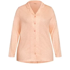 Women's Plus Size Button Through Sleep Top - Pink | AVENUE -Women Sale Shop GUEST 55efd25b 6d1f 41a6 b2b5 f30e2cda767b