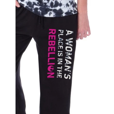 Star Wars Womens' Princess Leia A Woman's Place Rebellion Sleep Pajama Set Multicolored 4 Star Wars Womens' Princess Leia A Woman's Place Rebellion Sleep Pajama Set Multicolored - Image 2