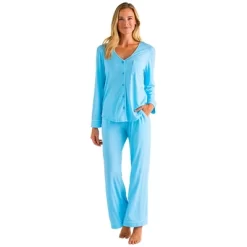 Softies Women's Ankle PJ Set With Contrast Piping 22 Softies Women's Ankle PJ Set With Contrast Piping -Women Sale Shop GUEST 5cfd2dfb ed07 43be aa26 5e2aed652b75