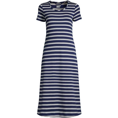 Lands' End Women's Supima Cotton Short Sleeve Midcalf Nightgown Dress 11 Lands' End Women's Supima Cotton Short Sleeve Midcalf Nightgown Dress - Image 9