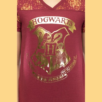 Harry Potter Short Sleeve Hogwarts Junior's Jogger PJ Pajama Set 5 Harry Potter Short Sleeve Hogwarts Junior's Jogger PJ Pajama Set - Image 3