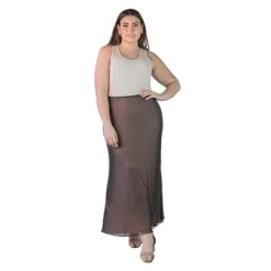 Plus Size Sheer Overlay Elastic Waist Maxi Length Skirt 13 Plus Size Sheer Overlay Elastic Waist Maxi Length Skirt -Women Sale Shop GUEST 670c8f5b 6558 4a7c bc62 e3d2e404a8a0