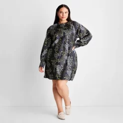 Women's Long Sleeve Satin Mini Dress - Future Collective™ With Reese Blutstein -Women Sale Shop GUEST 6a5f413a 369c 4d45 9b82 119e4dd76a29