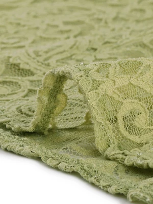 Allegra K Women's See Through Mock Neck Long Sleeve Floral Lace Blouse 5 Allegra K Women's See Through Mock Neck Long Sleeve Floral Lace Blouse - Image 3