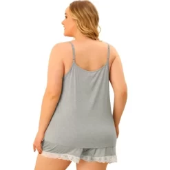 Agnes Orinda Pajamas Set For Women Plus Size Lace Panel Elastic Waist Shorts Sleepwear Loungewear -Women Sale Shop GUEST 6e8ef4a7 f121 49b8 ab4f e51e22dcef5b