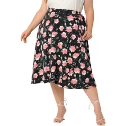 Agnes Orinda Women's Plus Size Boho Wrap Floral Beach Lightweight A Line Skirt -Women Sale Shop GUEST 6f42ba0f 461f 4cbc b695 50e9a538388e