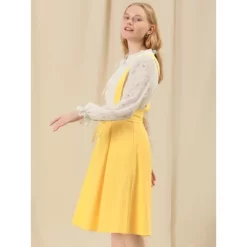 Allegra K Women's Elastic Waist Lace Up A Line Suspender Skirt -Women Sale Shop GUEST 6f62501c 1a67 4254 a2a6 e60b8247bc11