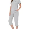 Cheibear Womens Sleepwear Pajama Set Round Neck Nightwear Lounge Pjs With Capri Pants 1 Cheibear Womens Sleepwear Pajama Set Round Neck Nightwear Lounge Pjs With Capri Pants -Women Sale Shop GUEST 71cb2436 edb3 482a a09c 955af77a91e2