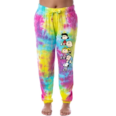 Peanuts Womens' Snoopy Charlie Brown Characters Sleep Jogger Pajama Pants Multicolored 5 Peanuts Womens' Snoopy Charlie Brown Characters Sleep Jogger Pajama Pants Multicolored - Image 3