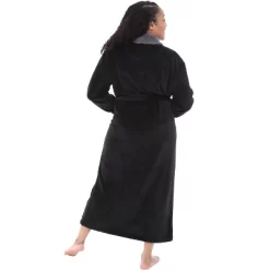Women's Warm Winter Robe, Plush Fleece Full Length Long Bathrobe