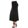 24seven Comfort Apparel Women's Elastic Waist Maxi Skirt