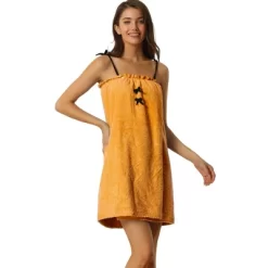 Cheibear Womens Spa Towels Snap Closure Camisole Towel Wrap Bathrobe -Women Sale Shop GUEST 79434dc2 5239 4e42 b461 75aa0bf3bf56