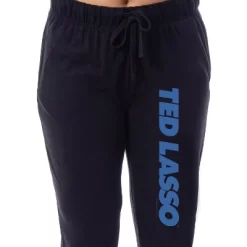 Ted Lasso Womens' TV Series Show Title Logo Sleep Jogger Pajama Pants Black -Women Sale Shop GUEST 7c3a8434 7c83 42a1 8dac 46214ec003d2