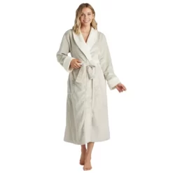 Softies Plush Faux Shearling Robe With Contrast Trim -Women Sale Shop GUEST 7efa9053 da34 44ef b7b0 07e294f49ed9