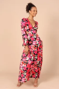 Petal And Pup Womens Teena Puff Sleeve Cutout Midi Dress -Women Sale Shop GUEST 8160fe91 7975 49c8 b29a 747084378d0a