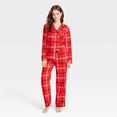 Women's Plaid Flannel Matching Family Pajama Set - Wondershop™ Red 5 Women's Plaid Flannel Matching Family Pajama Set - Wondershop™ Red - Image 3