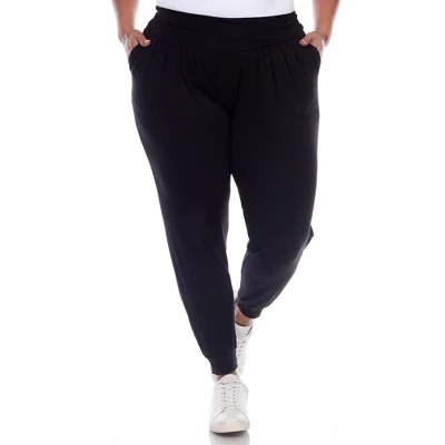 Women's Plus Size Harem Pants - White Mark 10 Women's Plus Size Harem Pants - White Mark - Image 8