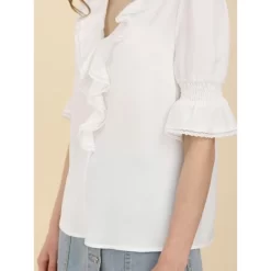 Allegra K Women's Ruffle V Neck Puff Sleeve Summer Casual Chiffon Peasant Blouse 22 Allegra K Women's Ruffle V Neck Puff Sleeve Summer Casual Chiffon Peasant Blouse -Women Sale Shop GUEST 842107e6 883a 4ae2 866f 9ef68a41a700