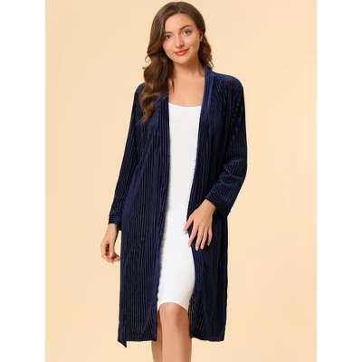 Allegra K Women's Velvet Bathrobe Soft Lounge Pajamas Sleepwear Tie Waist Flannel Robe 3 Allegra K Women's Velvet Bathrobe Soft Lounge Pajamas Sleepwear Tie Waist Flannel Robe