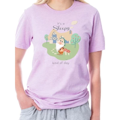 Disney Women's Snow White Sleepy It's A Sleepy Kind Of Day Pajama Set Multicolored 3 Disney Women's Snow White Sleepy It's A Sleepy Kind Of Day Pajama Set Multicolored