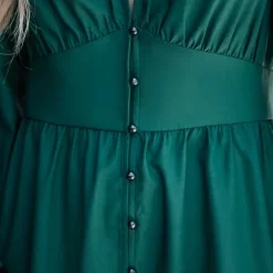 Women's Emerald Button-Loop Mini Dress - Cupshe -Women Sale Shop GUEST 84c295f6 55e0 492e 9537 6200830eec7a