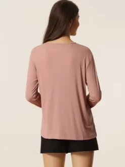 Cheibear Womens Casual V Neck Ribbed Pullover Long Sleeve Sleepwear Tops 13 Cheibear Womens Casual V Neck Ribbed Pullover Long Sleeve Sleepwear Tops -Women Sale Shop GUEST 8546d38b 015a 474f bcad 38b0c0afeb43