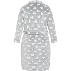 Women's Plus Size Hearts Robe - Grey | AVENUE -Women Sale Shop GUEST 85bd5514 6f55 411f 992d 17daf817dc80