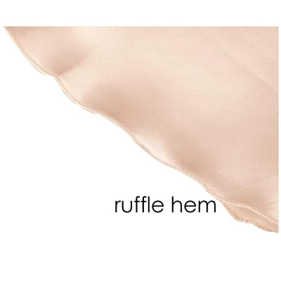 Allegra K Women Satin Plus Size Lotus Leaf Hem Basic Braces Skirt Dress Full Slip Camisole 6 Allegra K Women Satin Plus Size Lotus Leaf Hem Basic Braces Skirt Dress Full Slip Camisole - Image 4