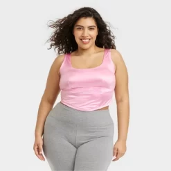 Women's Satin Corset - Colsie™ Pink -Women Sale Shop GUEST 888b889a 12e4 4e5e be2d 9ad9029afddd