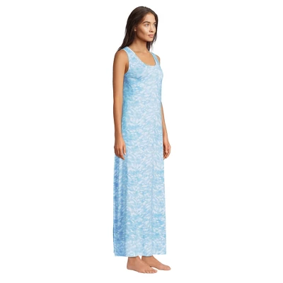 Lands' End Women's Sleeveless Cooling Long Nightgown 4 Lands' End Women's Sleeveless Cooling Long Nightgown - Image 2