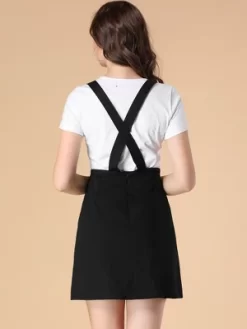 Allegra K Women's Adjustable Strap Above Knee Suspender Dress 12 Allegra K Women's Adjustable Strap Above Knee Suspender Dress -Women Sale Shop GUEST 8cec9e50 b0e6 4386 8b09 893680634bdf