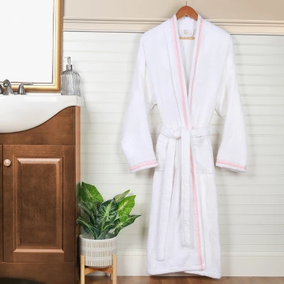 All-Season Unisex Cotton Terry Lounge Bathrobe With Embroidery By Blue Nile Mills 16 All-Season Unisex Cotton Terry Lounge Bathrobe With Embroidery By Blue Nile Mills - Image 14