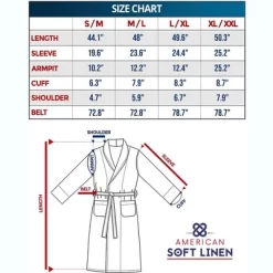 American Soft Linen Warm Fleece Bathrobe, Mens And Womens Adult Robes For Your Bathroom, Shawl Collar Robes -Women Sale Shop GUEST 8e7a092f 7cb5 44b9 af2c 25d32176451b
